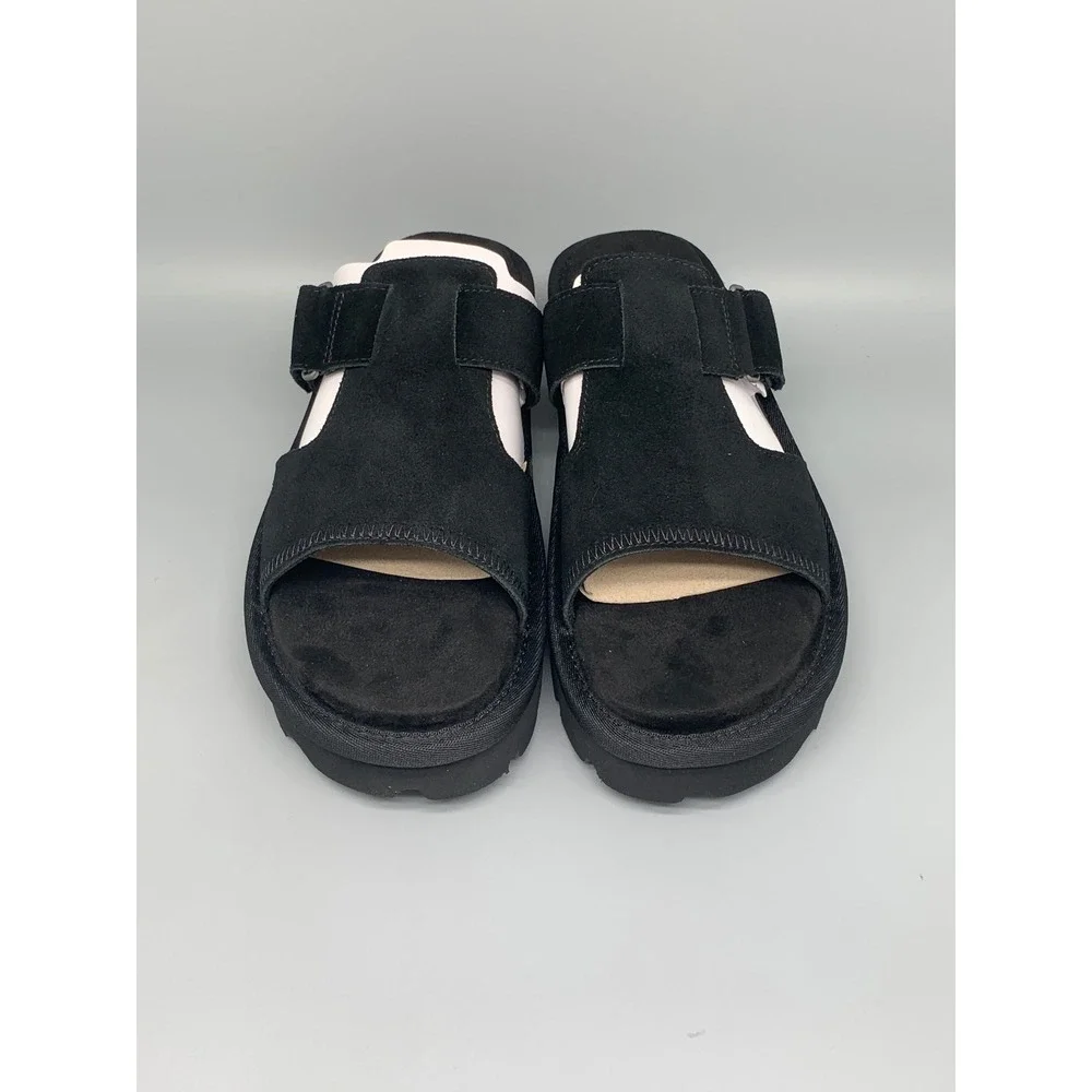 Koolaburra by UGG Tizz Slide Black Platform Sandals 1167751 Women's Sz 9.5